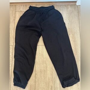Zara Black Women Jogger Sweatpants with Drawstring